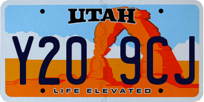 UT license plate Y209CJ