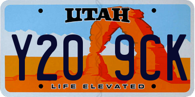 UT license plate Y209CK