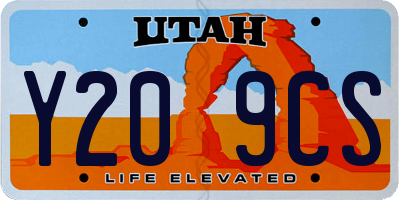 UT license plate Y209CS