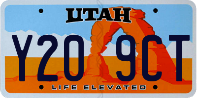 UT license plate Y209CT