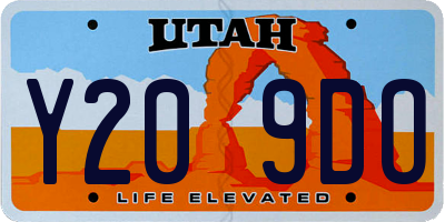 UT license plate Y209DO