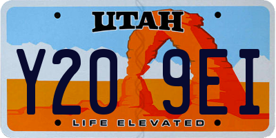 UT license plate Y209EI