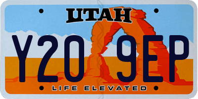 UT license plate Y209EP