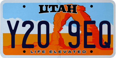 UT license plate Y209EQ