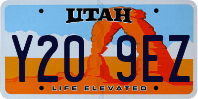 UT license plate Y209EZ