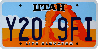 UT license plate Y209FI