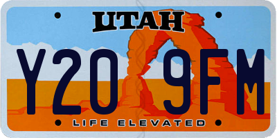 UT license plate Y209FM