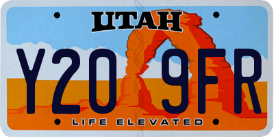 UT license plate Y209FR