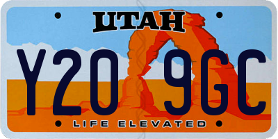 UT license plate Y209GC