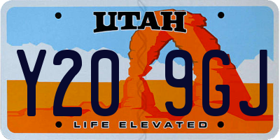 UT license plate Y209GJ