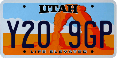 UT license plate Y209GP