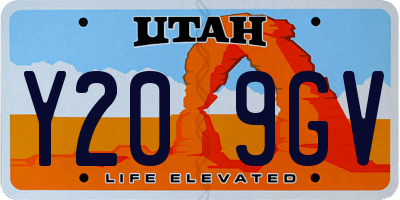 UT license plate Y209GV