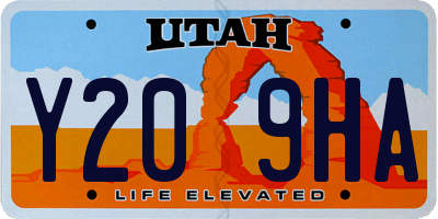 UT license plate Y209HA