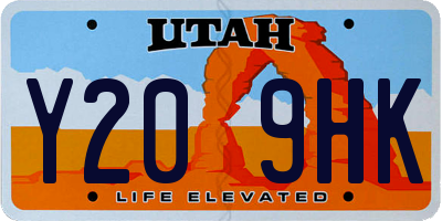 UT license plate Y209HK