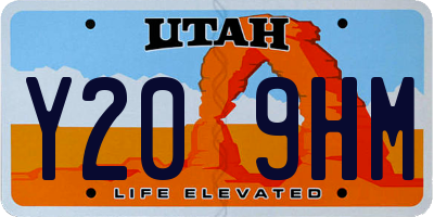 UT license plate Y209HM