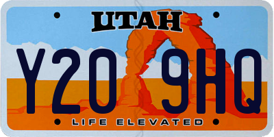 UT license plate Y209HQ