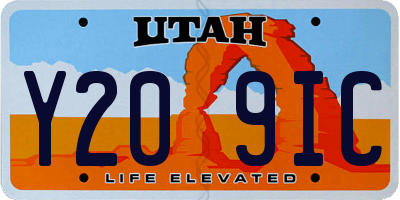 UT license plate Y209IC