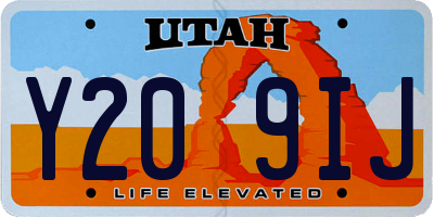 UT license plate Y209IJ