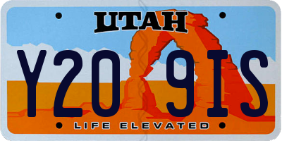 UT license plate Y209IS