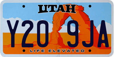 UT license plate Y209JA