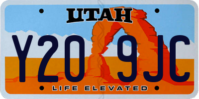 UT license plate Y209JC