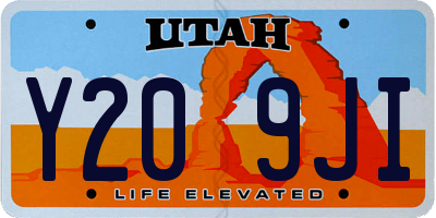 UT license plate Y209JI