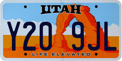 UT license plate Y209JL