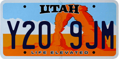 UT license plate Y209JM