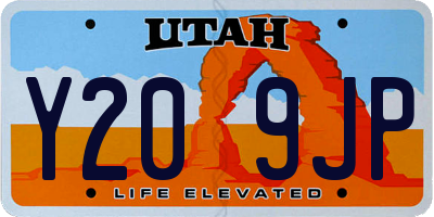 UT license plate Y209JP