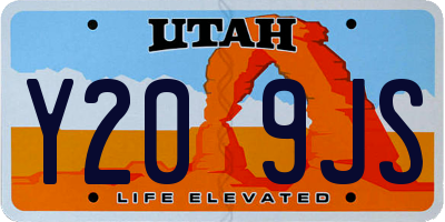 UT license plate Y209JS