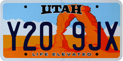 UT license plate Y209JX