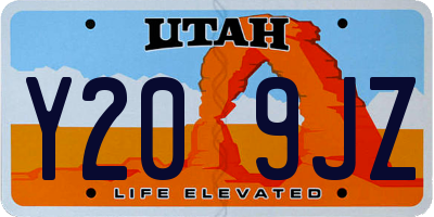 UT license plate Y209JZ