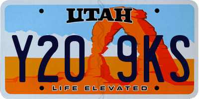 UT license plate Y209KS