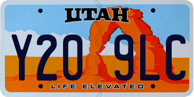 UT license plate Y209LC
