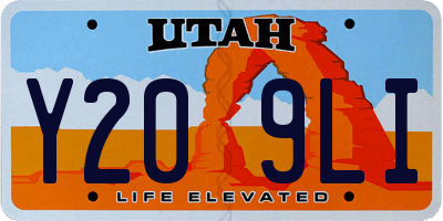 UT license plate Y209LI