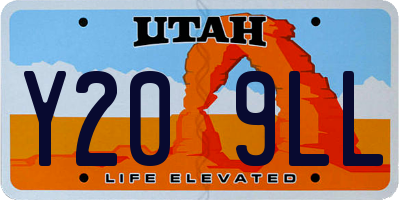 UT license plate Y209LL