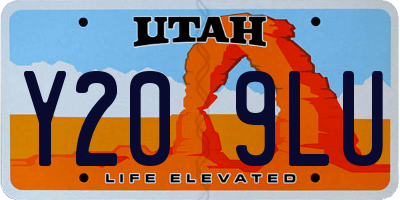 UT license plate Y209LU