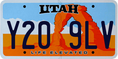 UT license plate Y209LV
