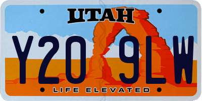 UT license plate Y209LW