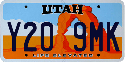 UT license plate Y209MK