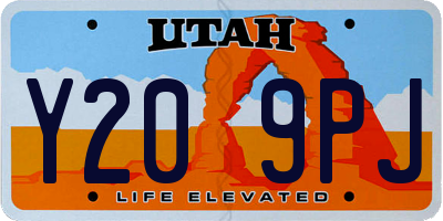 UT license plate Y209PJ