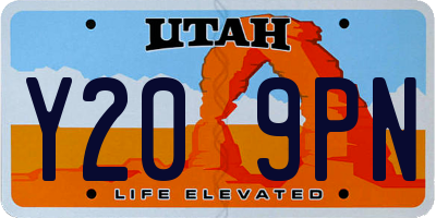 UT license plate Y209PN