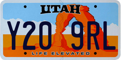 UT license plate Y209RL