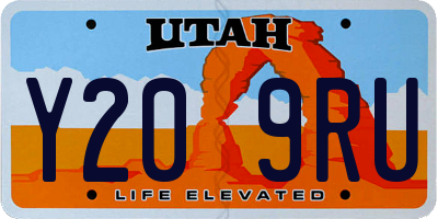 UT license plate Y209RU