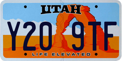 UT license plate Y209TF