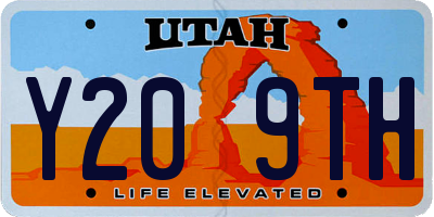 UT license plate Y209TH
