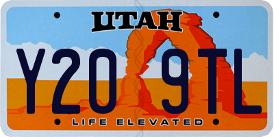 UT license plate Y209TL