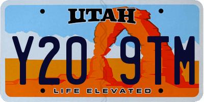 UT license plate Y209TM