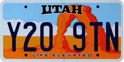 UT license plate Y209TN