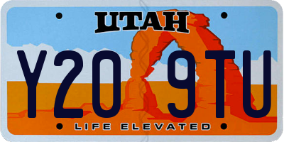 UT license plate Y209TU